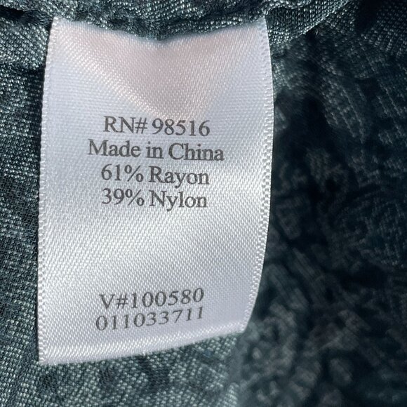 Coldwater Creek Womens Petite Large Paisley Crushed Velvet Button Up Blouse - Picture 4 of 10